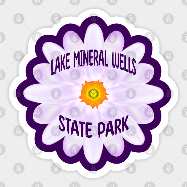 Lake Mineral Wells State Park Sticker by MoMido